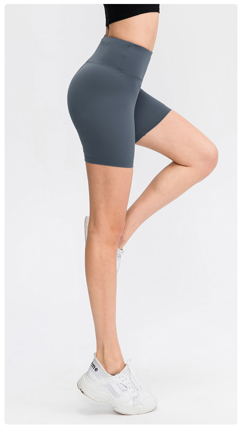 Stilla | Dobbelt Sidet Brocade Børstet Yoga Shorts Nude Følelse, Høj Talje, Hofte Løft Fitness Bukser