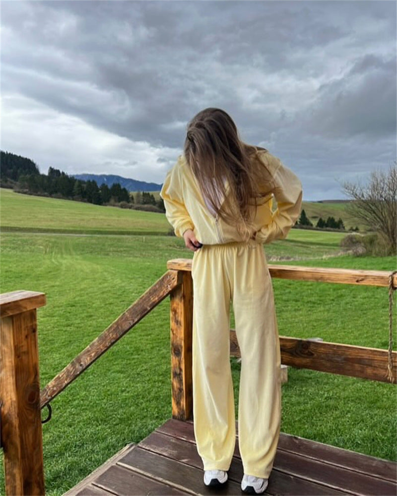 Dame afslappet Gekrauster fritidsjakke-sæt Stilla