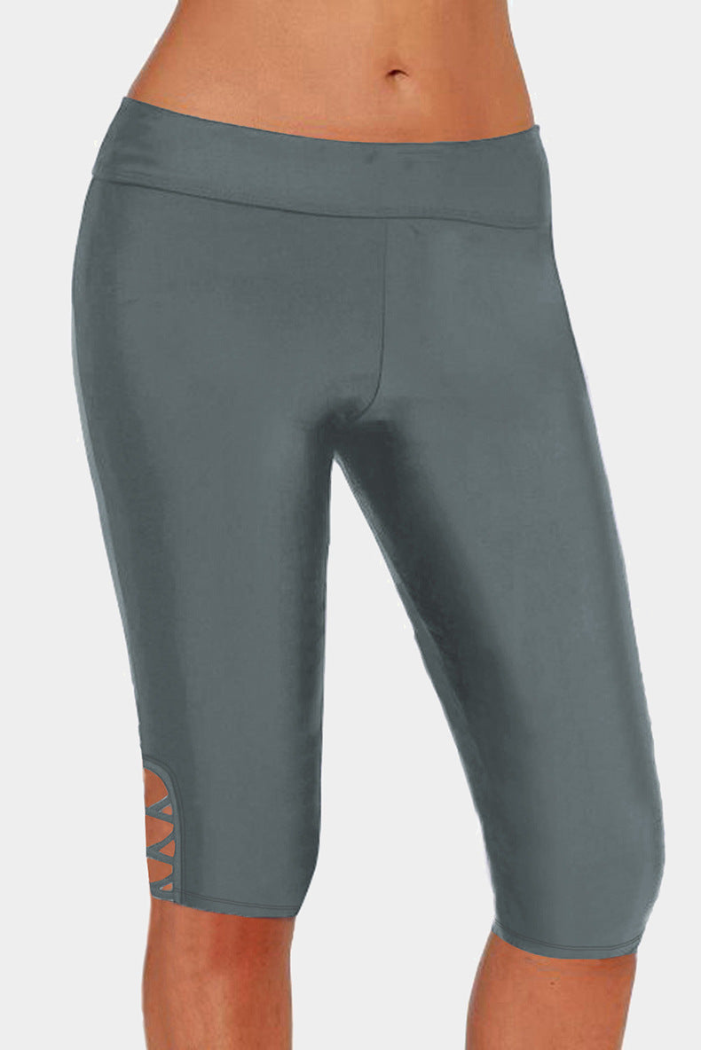 Dame funktionsleggings med moderigtig cut-out design Stilla