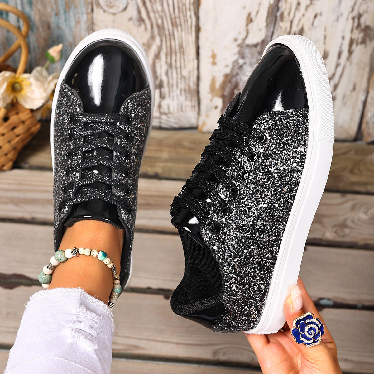Dame Glamourøse Sneakers Stilla