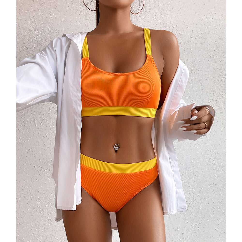 Dame bikini-sæt med sport design og justerbare stropper Stilla