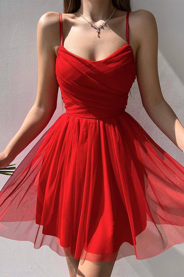 Stilla | Home Before Daylight A-line Tulle Mini Kjole