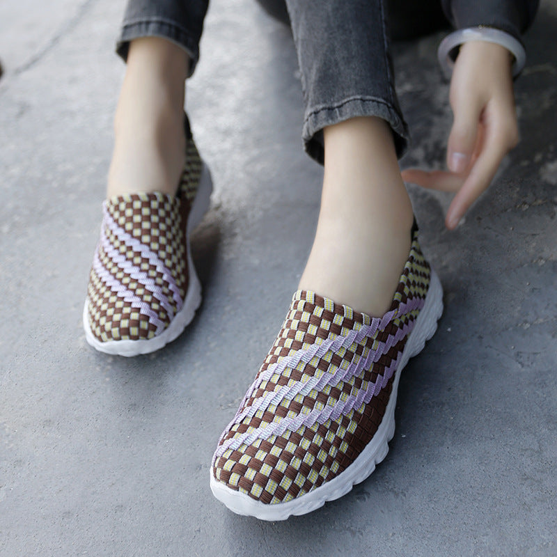 Dame Åndbar Memory-Skum Slip-On Sneakers Stilla