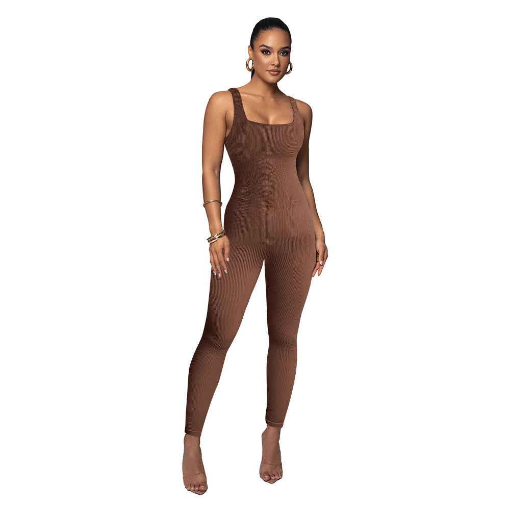 Dame Figurtilpasset Strik-Jumpsuit Stilla