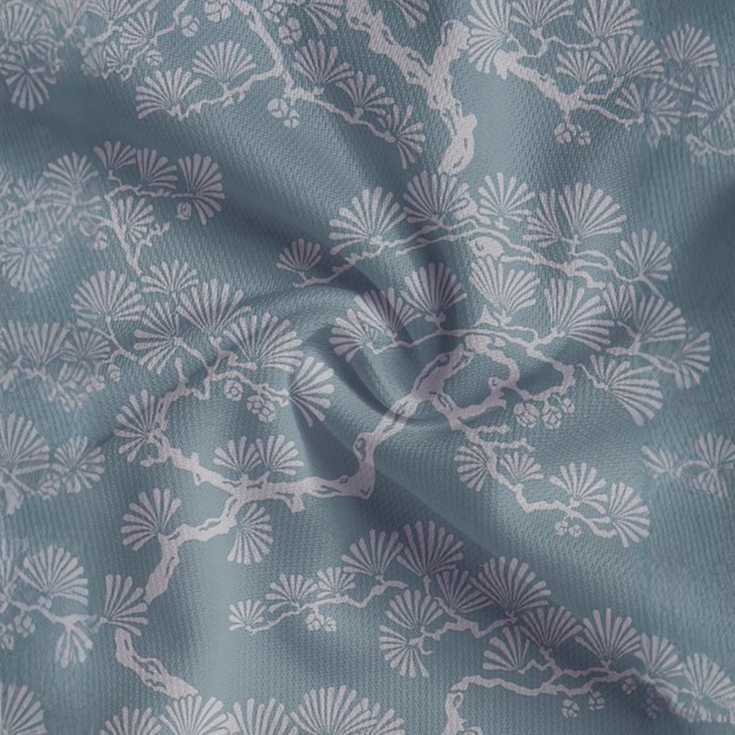 Herren polo skjorte med stilfuld botanisk print og moderne snit Stilla
