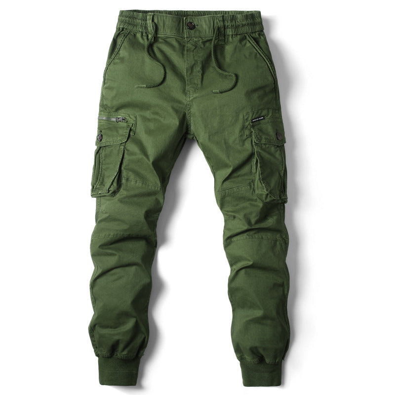 Herrer Cargo Jogger med justerbare manschetter og utility-lommer Stilla