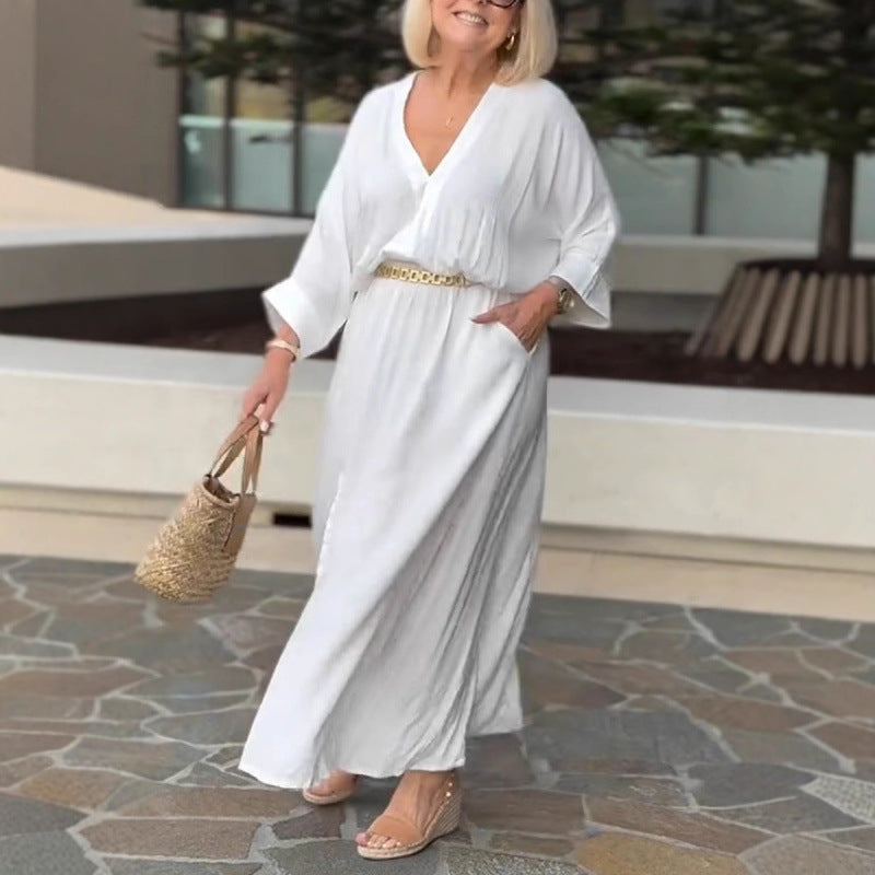 Dame lang jumpsuit med elegant snit Stilla