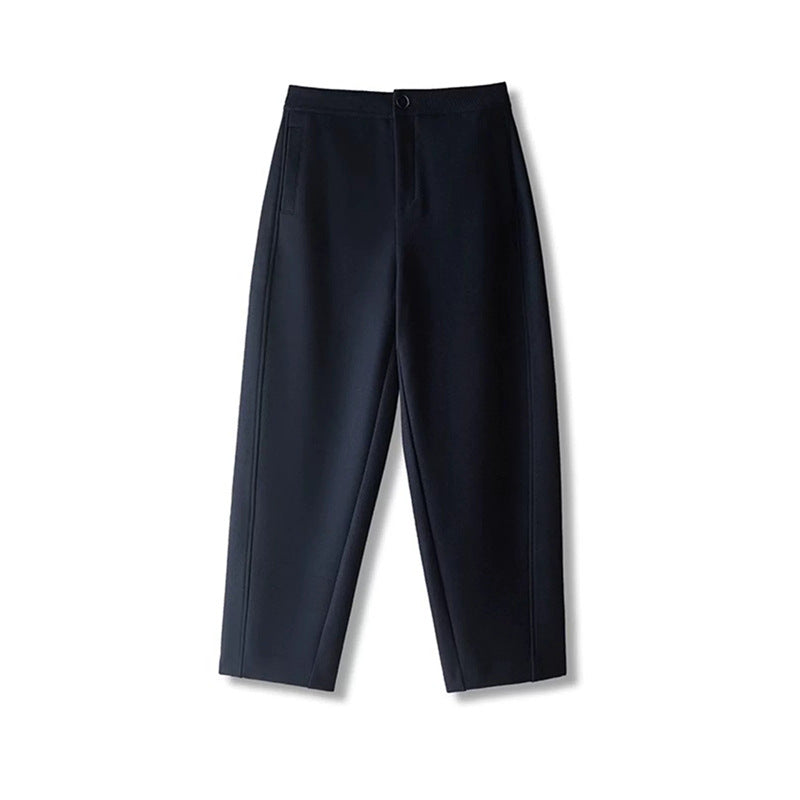 Dame afslappede stofbukser med smart plissé-design Stilla