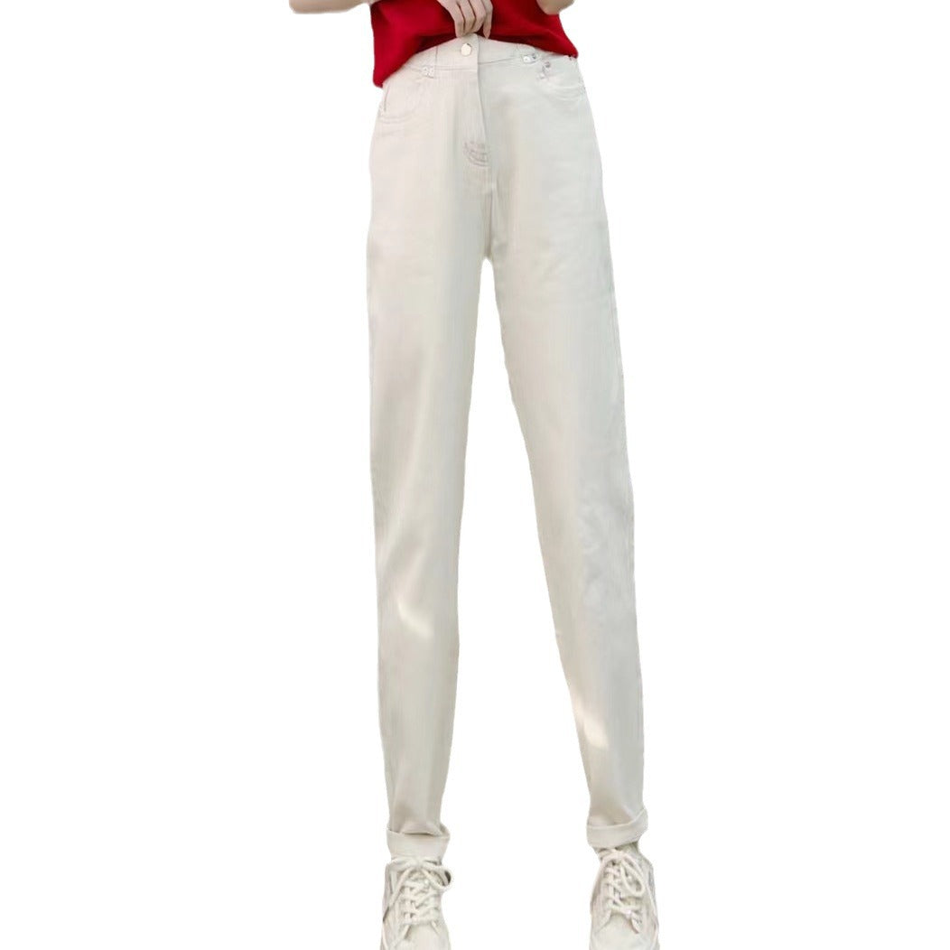 Dame elegante højtaljede jeans Stilla