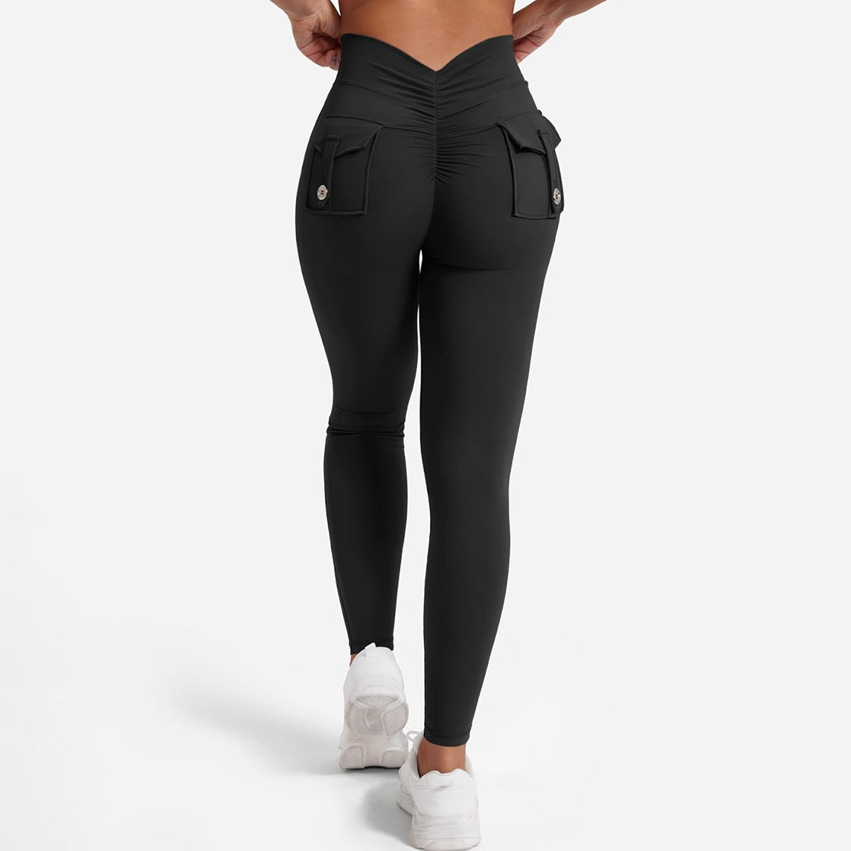 Dame Højtaljede Sportleggings med praktiske lommer Stilla