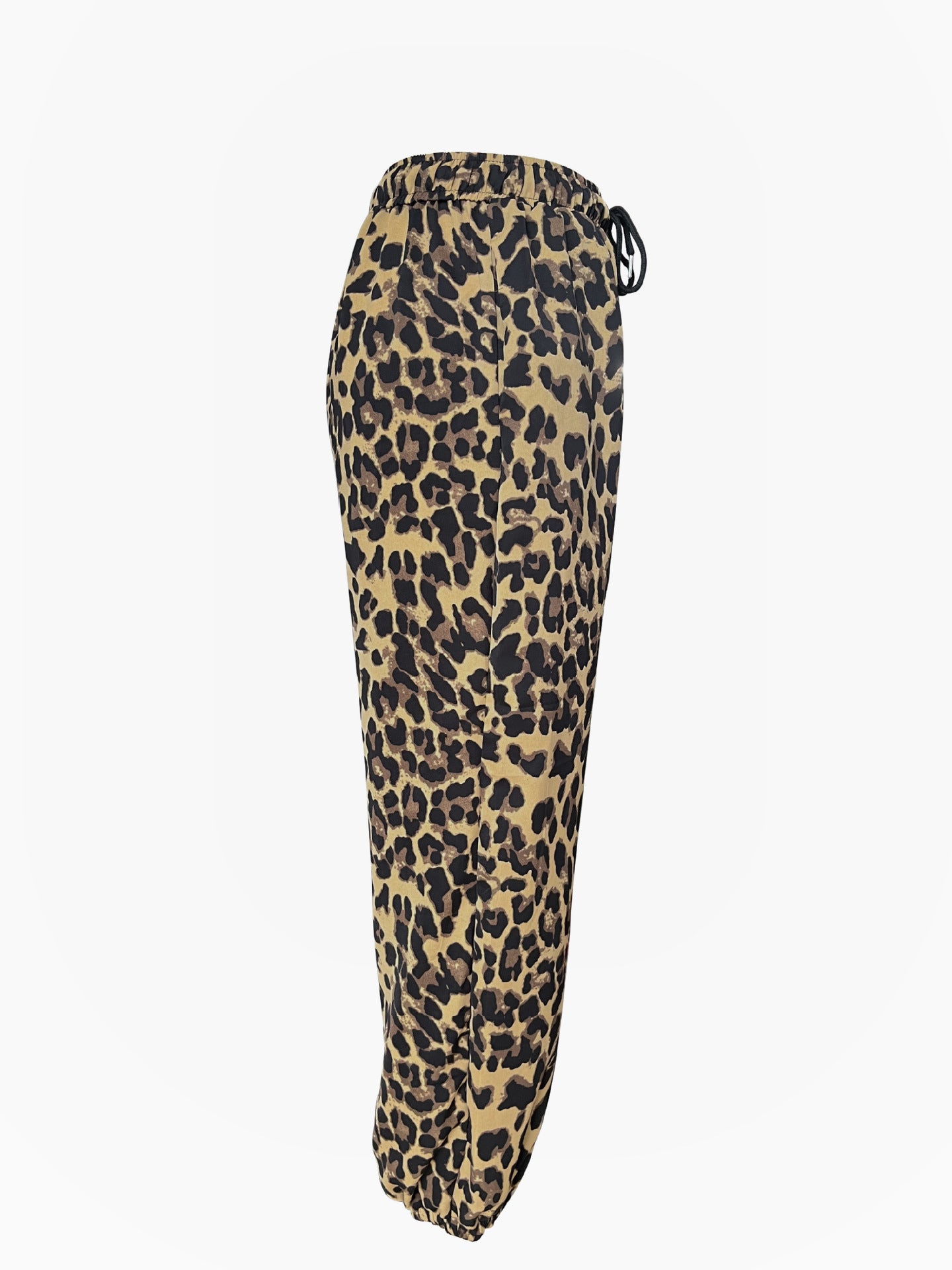 Dame Mode fritidsbukser i leopardmønster med elastisk talje Stilla