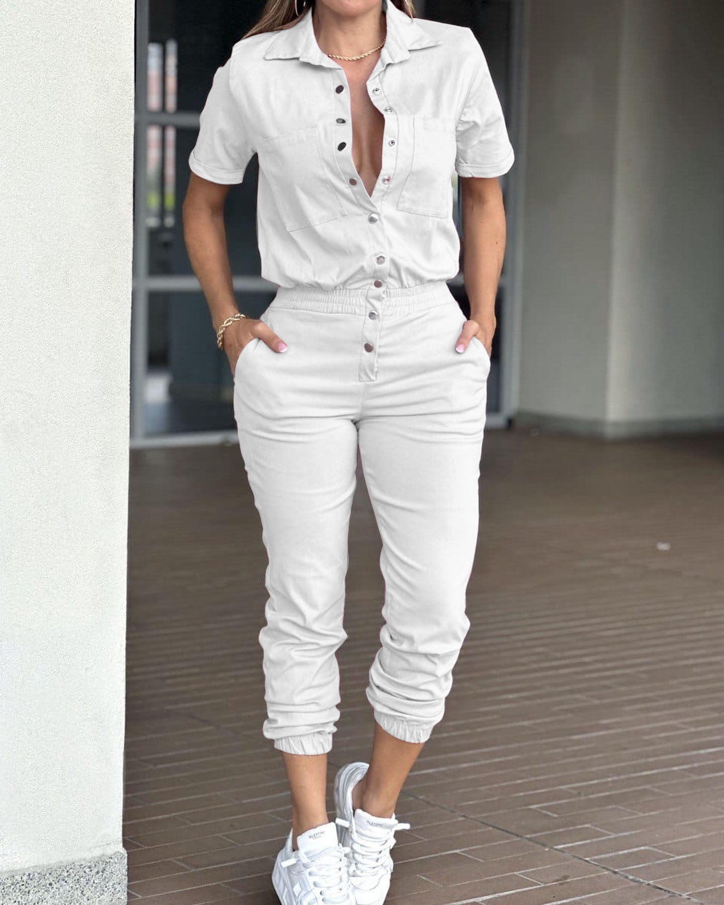Dame jumpsuit i afslappet stil Stilla