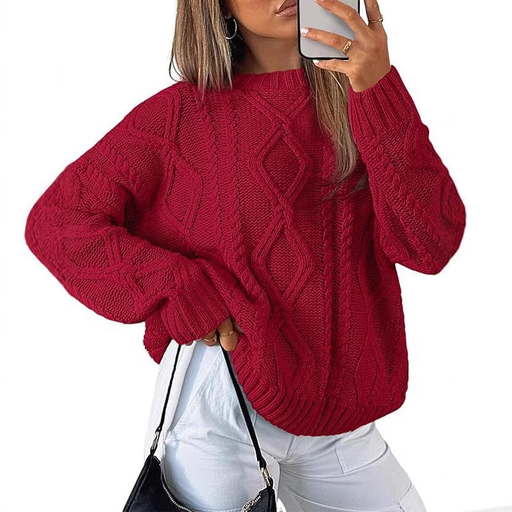Dame Grovstrik Pullover Stilla