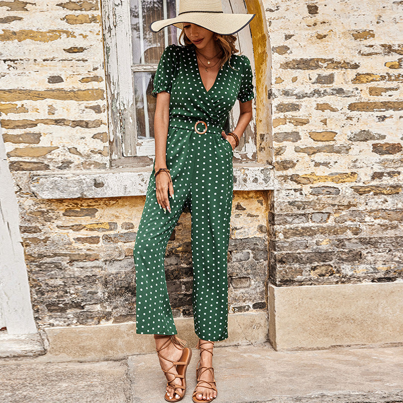 Femme Prikker Wrap Jumpsuit Stilla