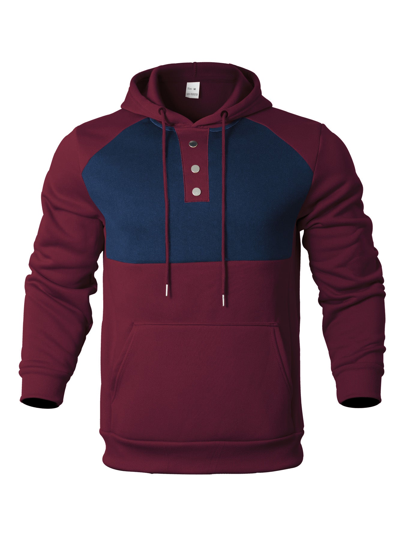 Herrer sporty hoodie med innovativt design og praktiske lommer Stilla