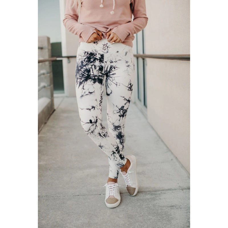 Dame Høj Talje Batik Leggings Stilla