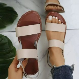 Dame Komfortable Sandaler med brede Remme og anatomisk formet Sål Stilla