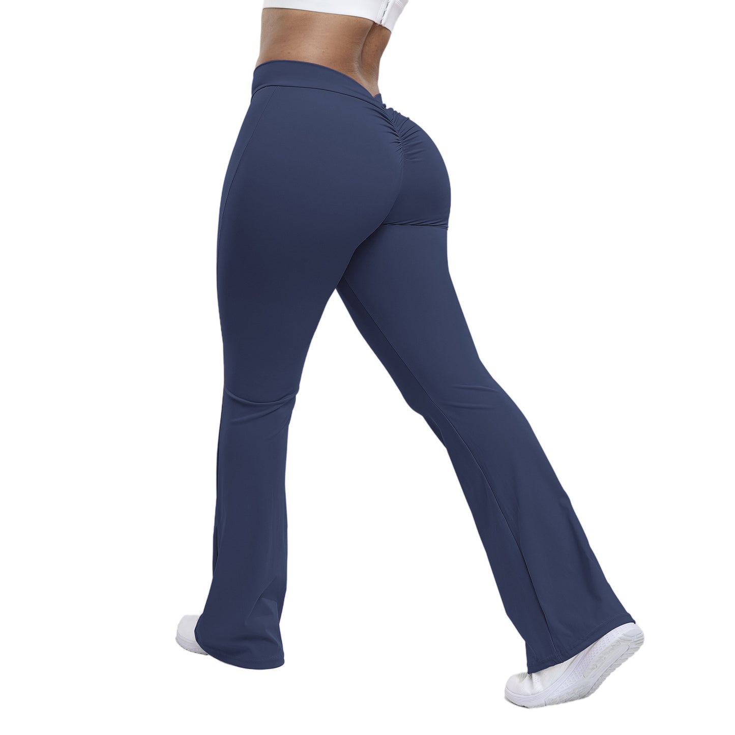 Dame sportleggings med høj talje og rynk Stilla