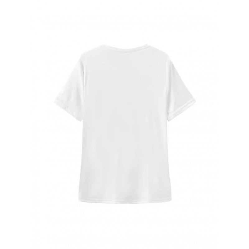 Dame T-shirt med stilfuldt citronmotiv og Amalfi Coast tekst Stilla