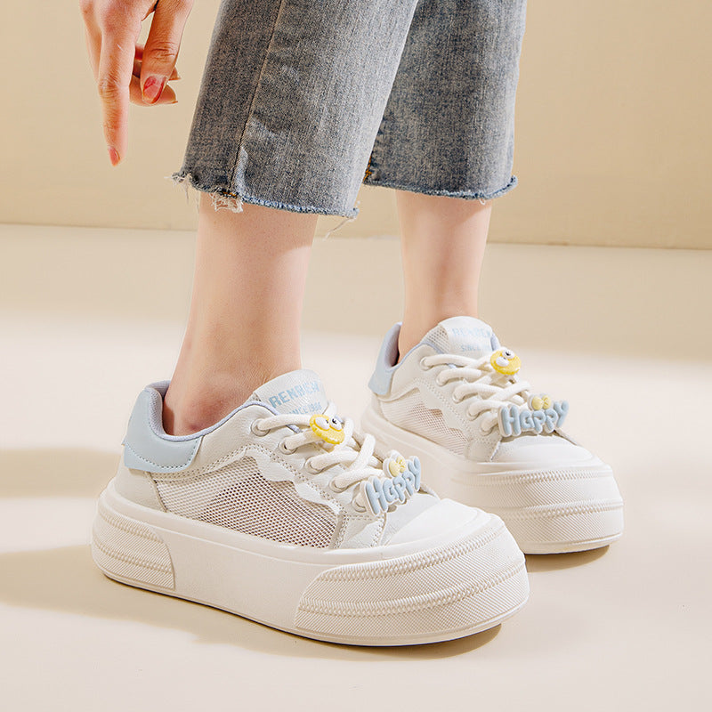 Dame Chunky Sneakers med legende design og åndbar mesh-overflade Stilla