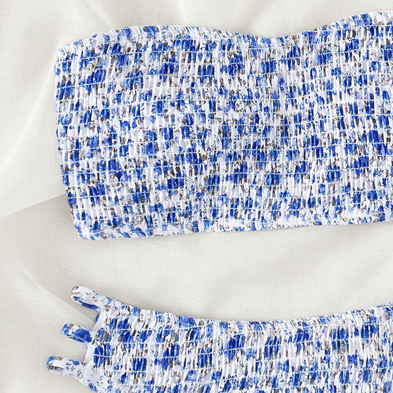 Bikini-sæt til kvinder uden stropper med smock Stilla