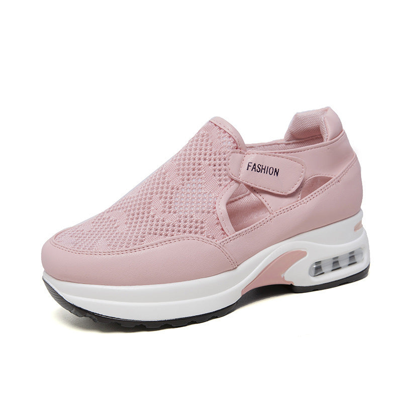 Dame Åndbare Fritidssneakers med komfortabel Velcro Stilla