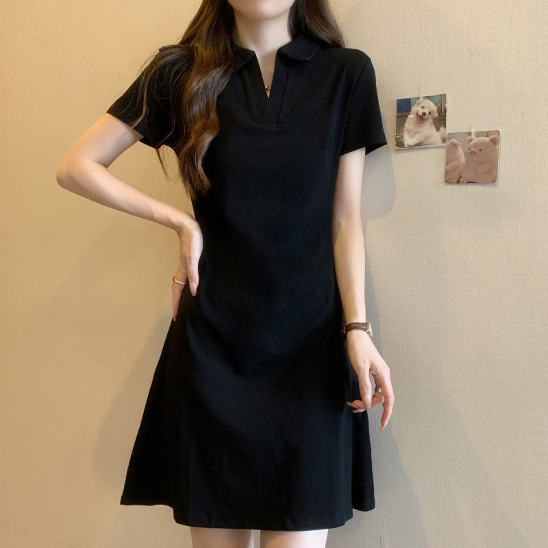 Femme Polo Stil Kjole Stilla