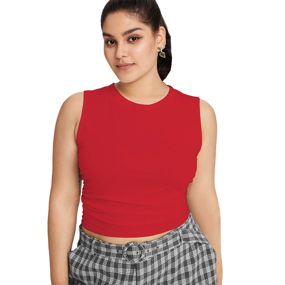 Dame afslappede ternede bukser med elastisk talje og bred ben Stilla