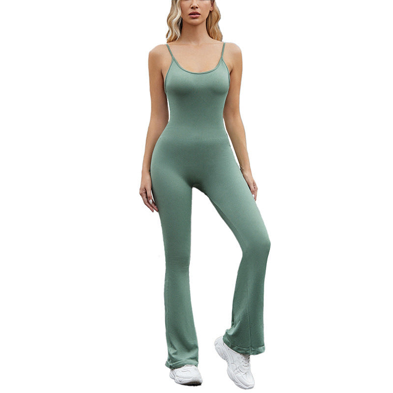 Dame Elegant og tætsiddende Jumpsuit med smalle stropper Stilla