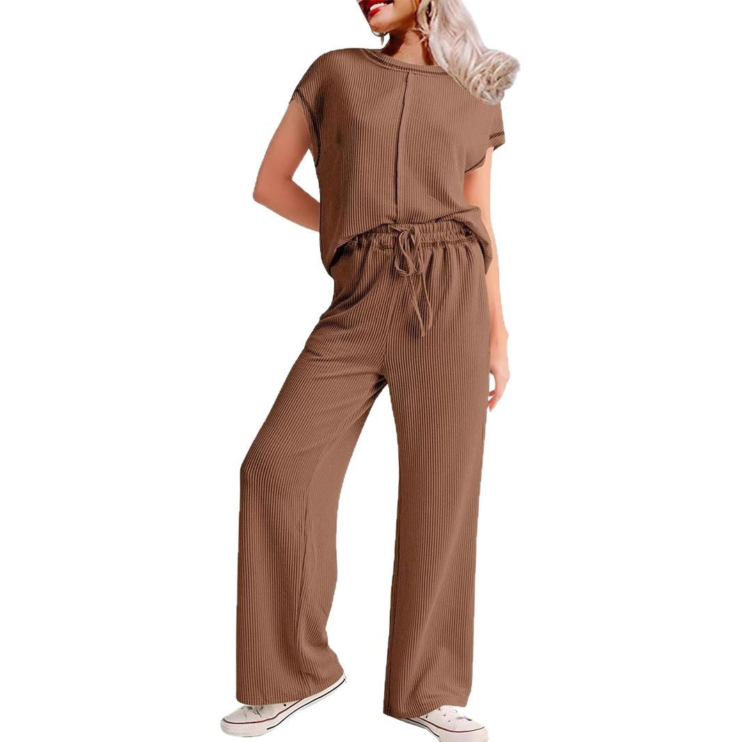 Dame afslappet jumpsuit med løs pasform og elastisk talje Stilla