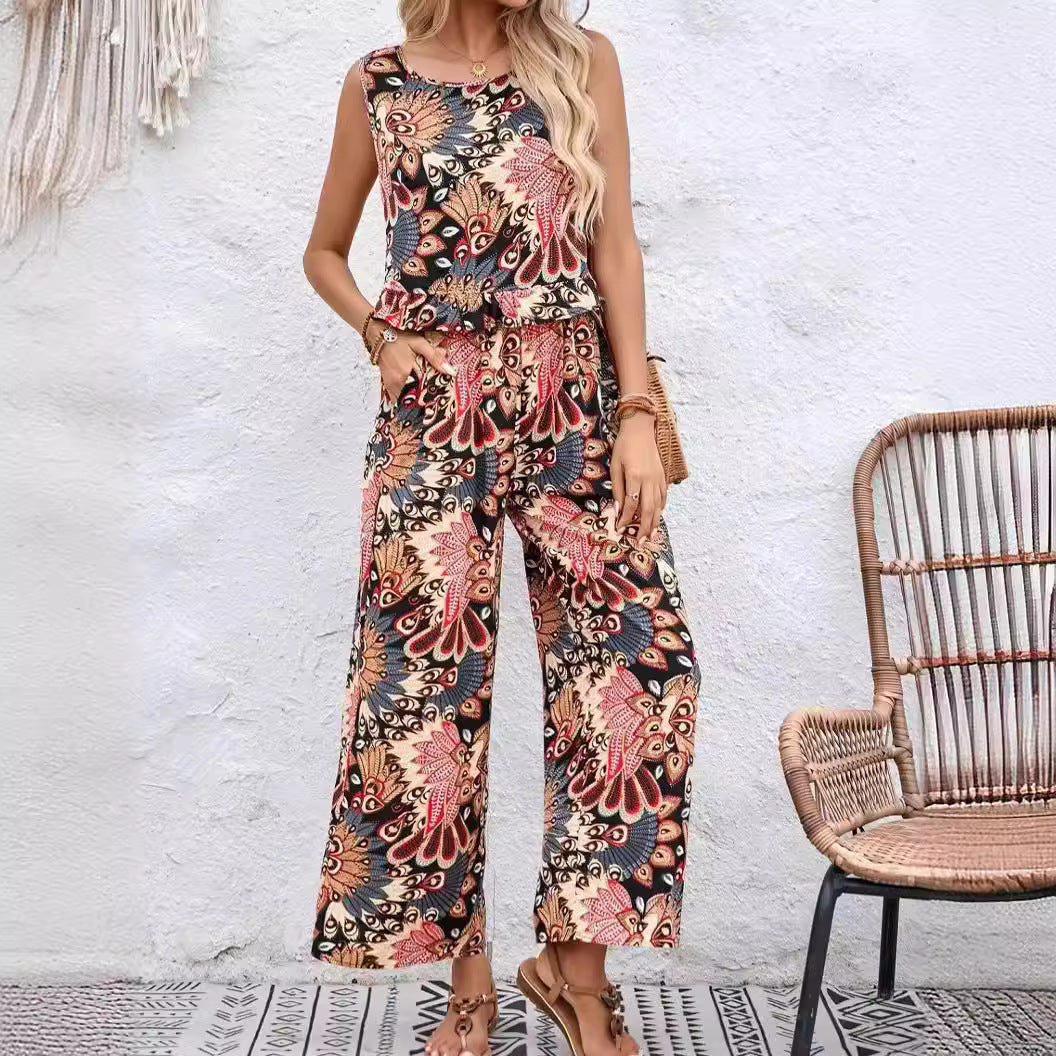 Dame Floral Print bred Ben Jumpsuit Stilla