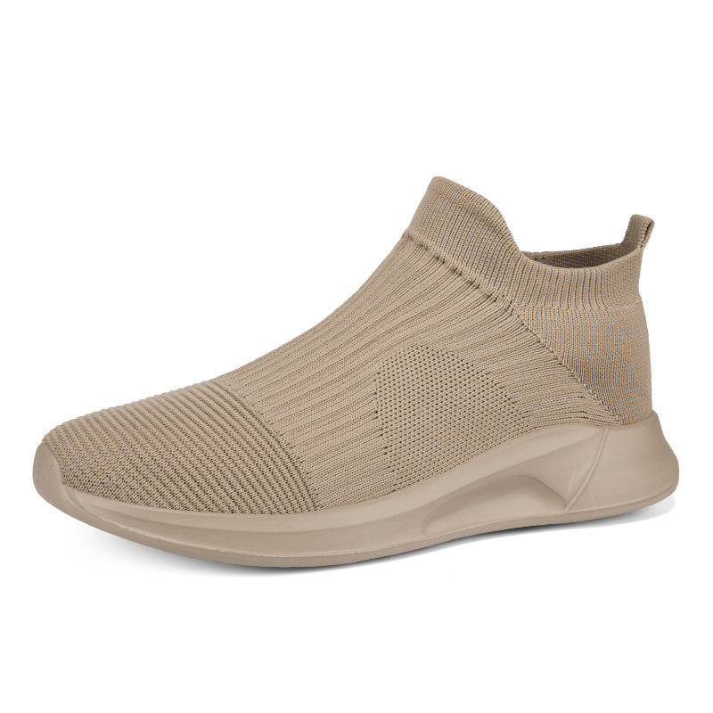 Herrer High-Top Sok-Stil Performance Sneakers Stilla