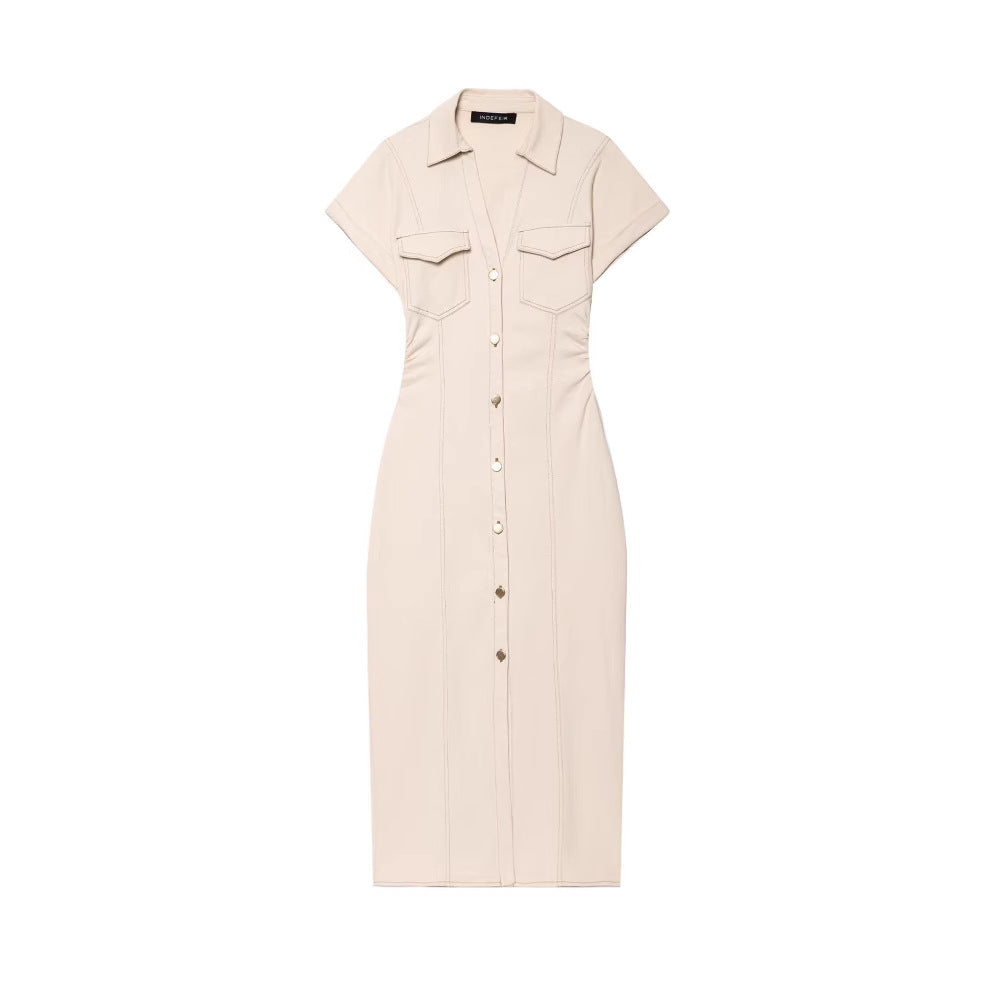 Femme Utility Shirt Kjole Stilla