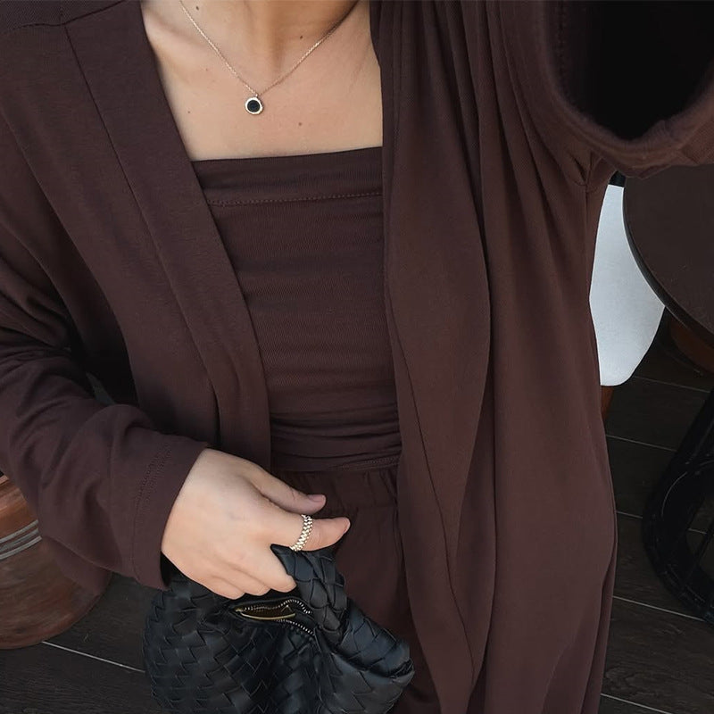Dame blazer-lignende jumpsuit med bred ben og elegant overtræk Stilla