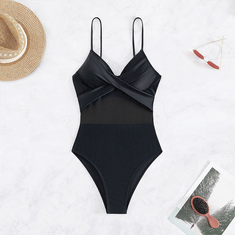 Dame Elegant Jumpsuit med Vikkel-Design Stilla