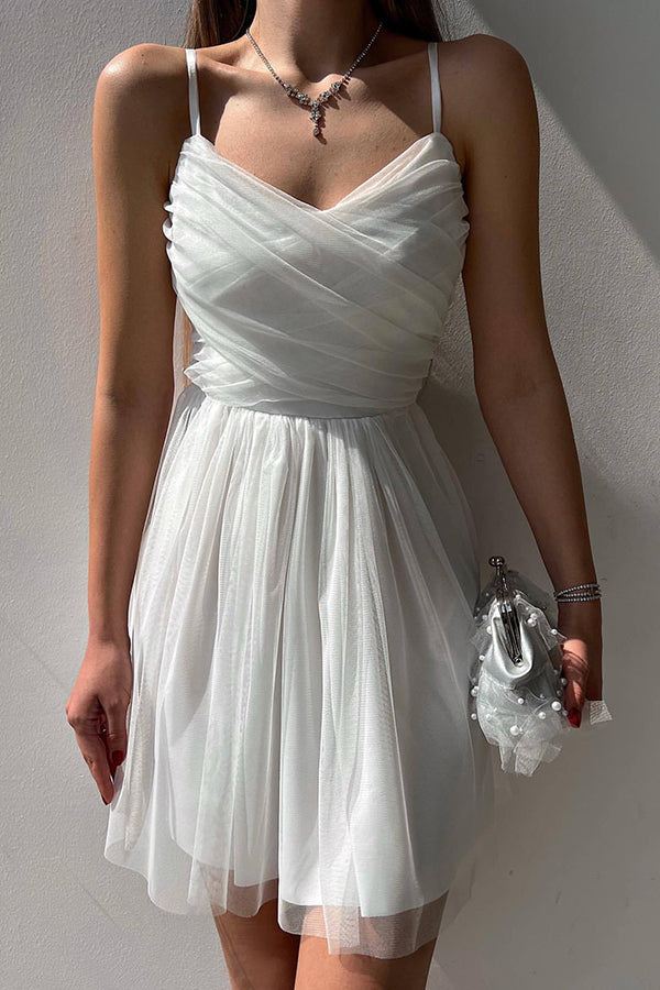 Stilla | Home Before Daylight A-line Tulle Mini Kjole