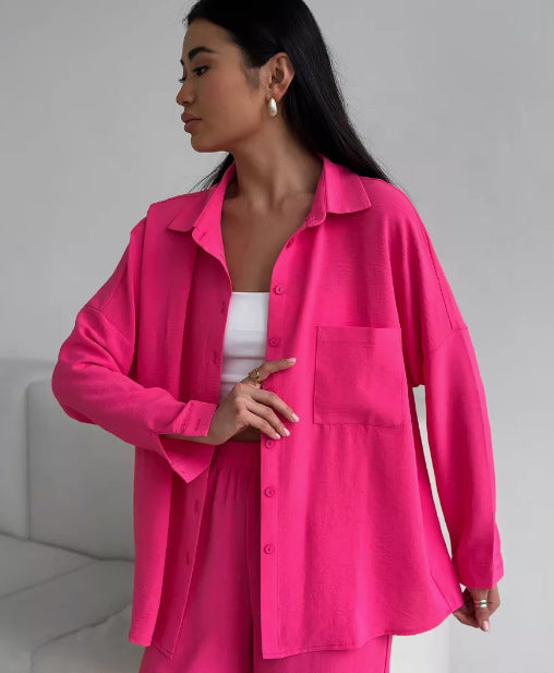 Dame afslappet silke skjorte Stilla