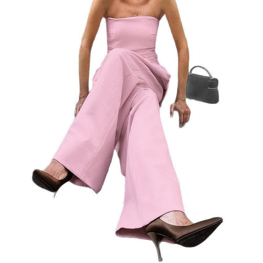 Dame Elegant og stilfuld jumpsuit med skulderfri design Stilla