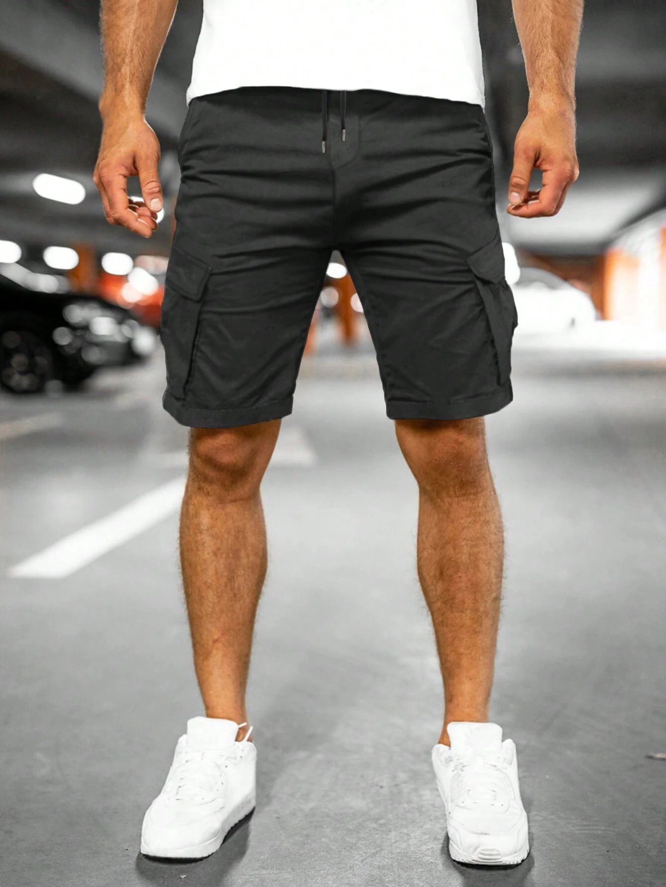Herren multifunktionale Cargo-Shorts med praktiske sidelommer Stilla