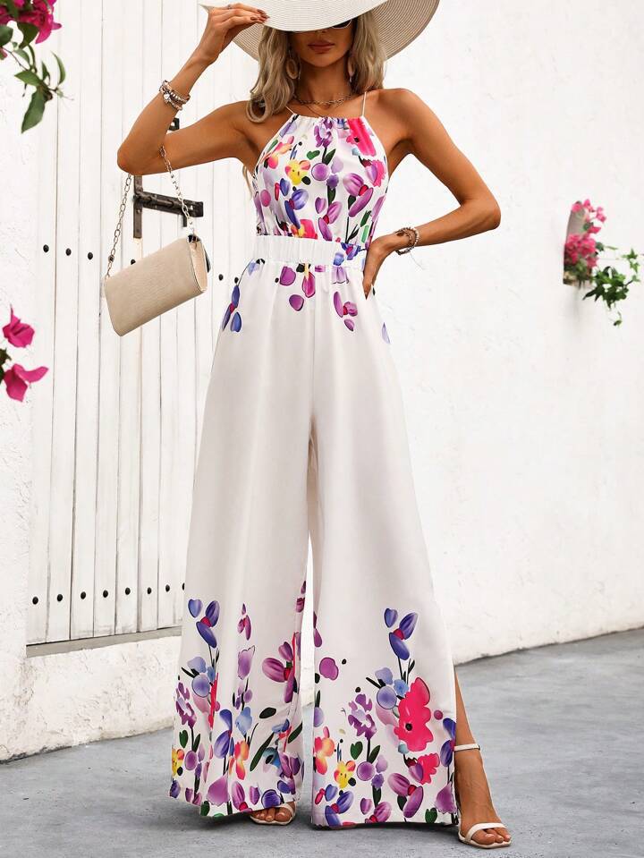 Dame Blomster Bred Ben Jumpsuit Stilla