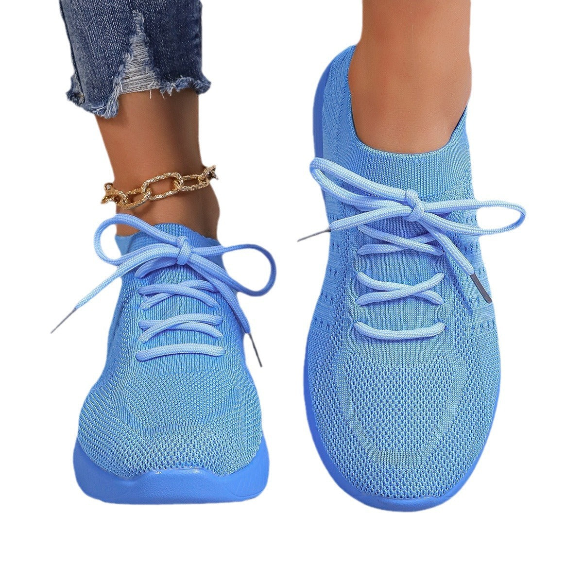 Dame åndbare Slip-On sportssko med fleksibelt overmateriale Stilla