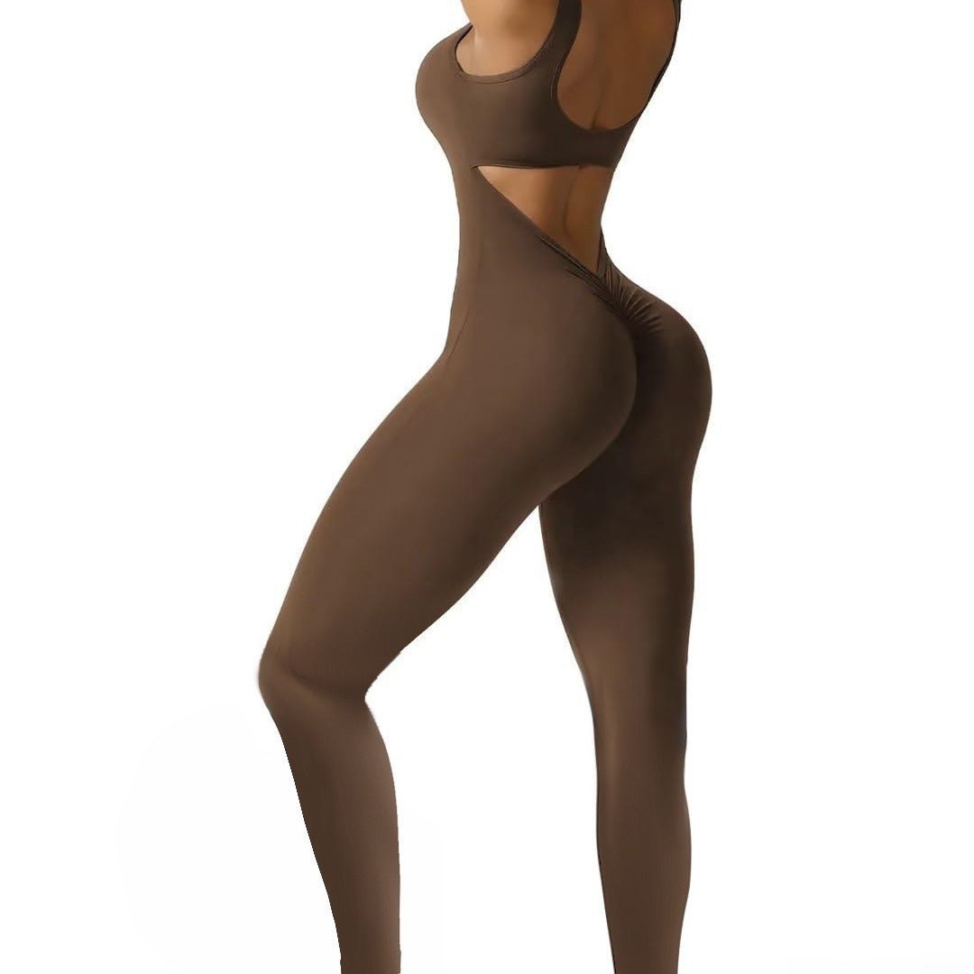 Dame Figurtilpasset Jumpsuit i minimalistisk design med brede stropper Stilla