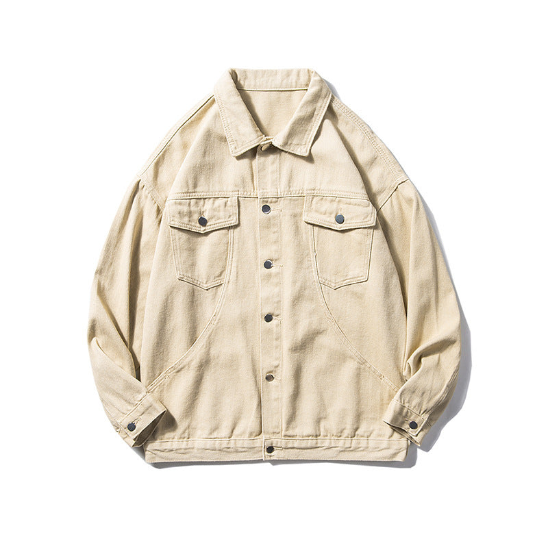 Herren Overgröße Utility Denim Jakke Stilla