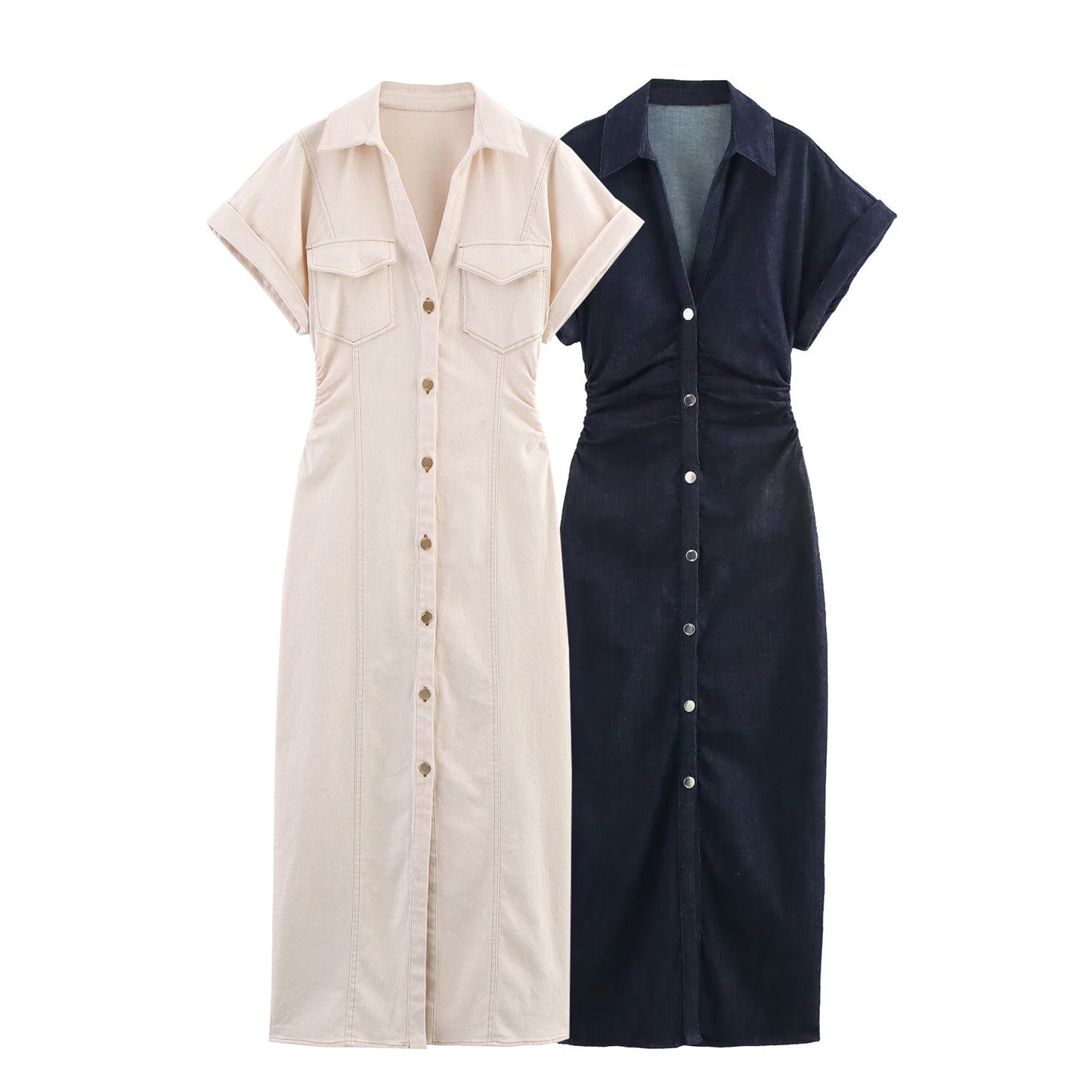 Femme Utility Shirt Kjole Stilla
