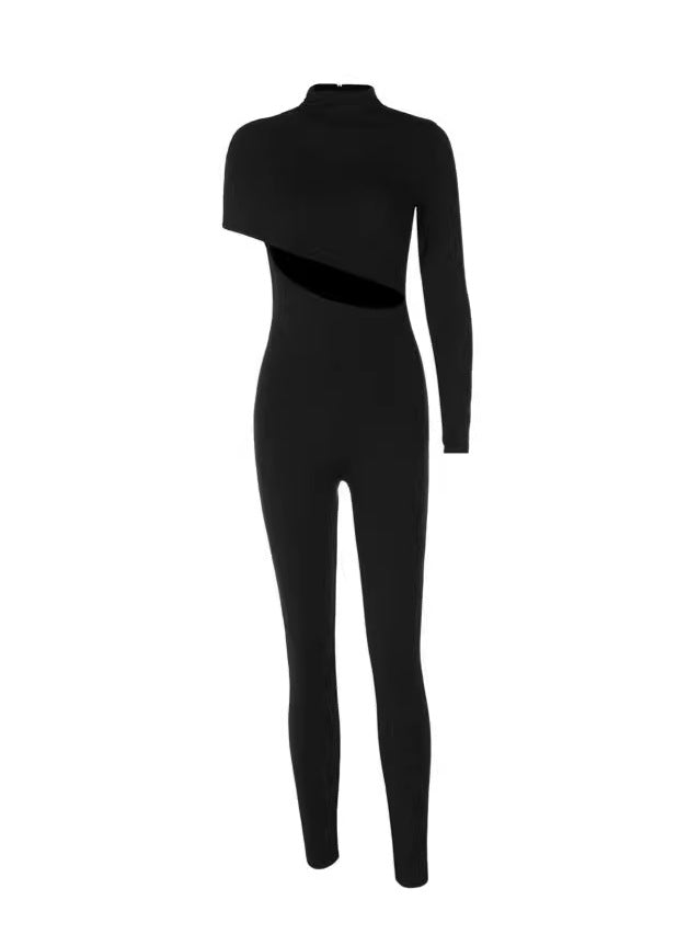 Dame Figurformet Jumpsuit med asymmetrisk snit Stilla