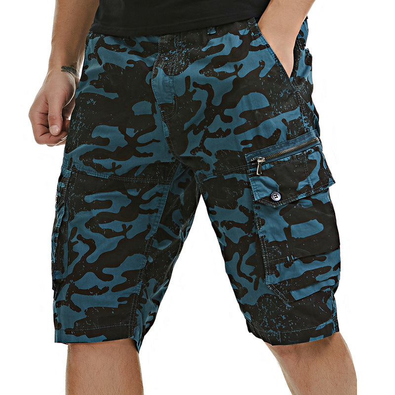 Herre Cargo Shorts med Utility-lommer Stilla