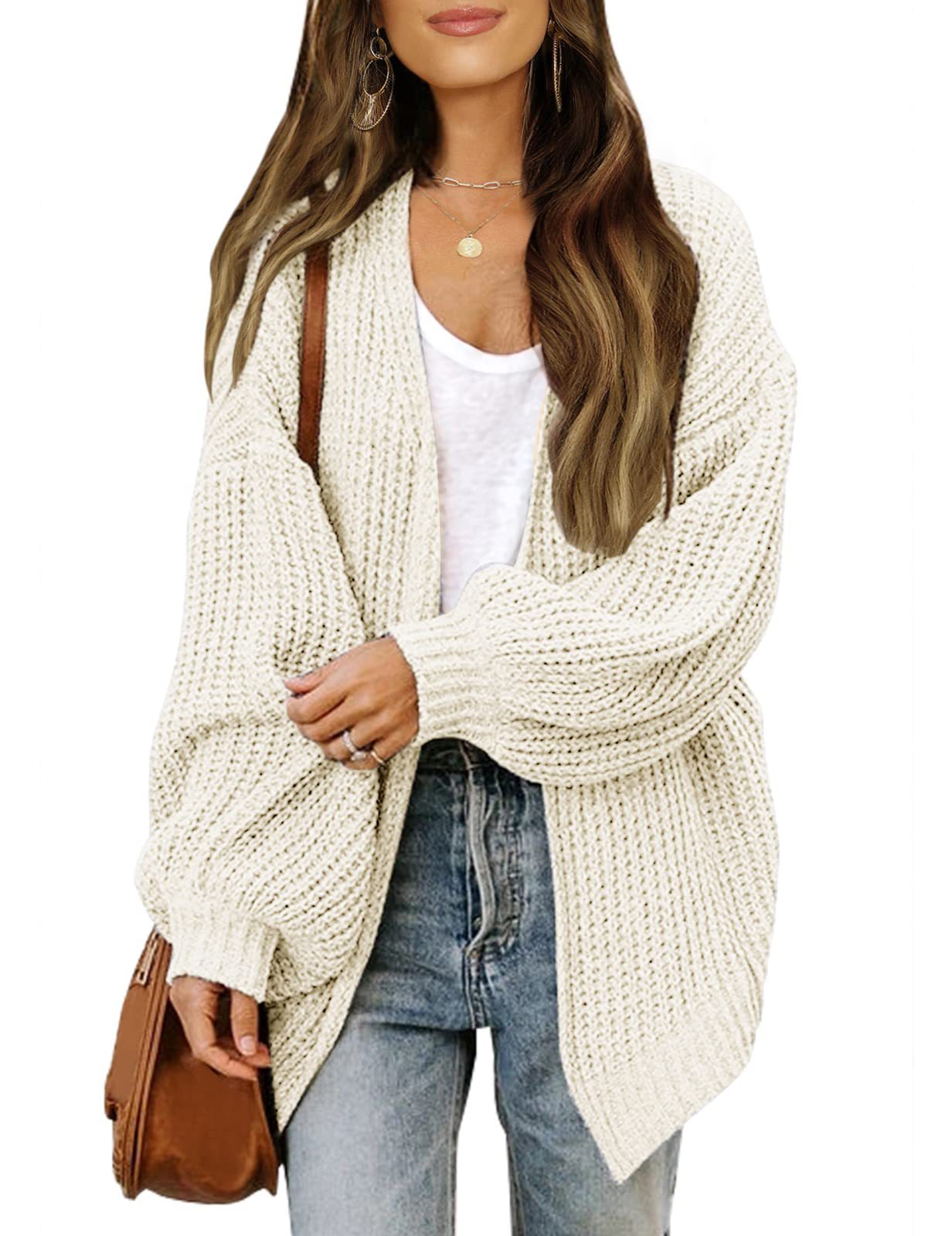 Femme Oversized Chunky Strikjakke Stilla