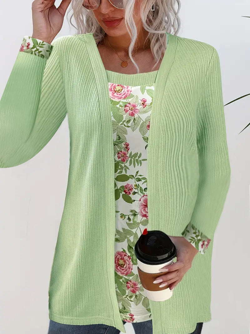 Dame Komfortabel Strikket Cardigan Stilla
