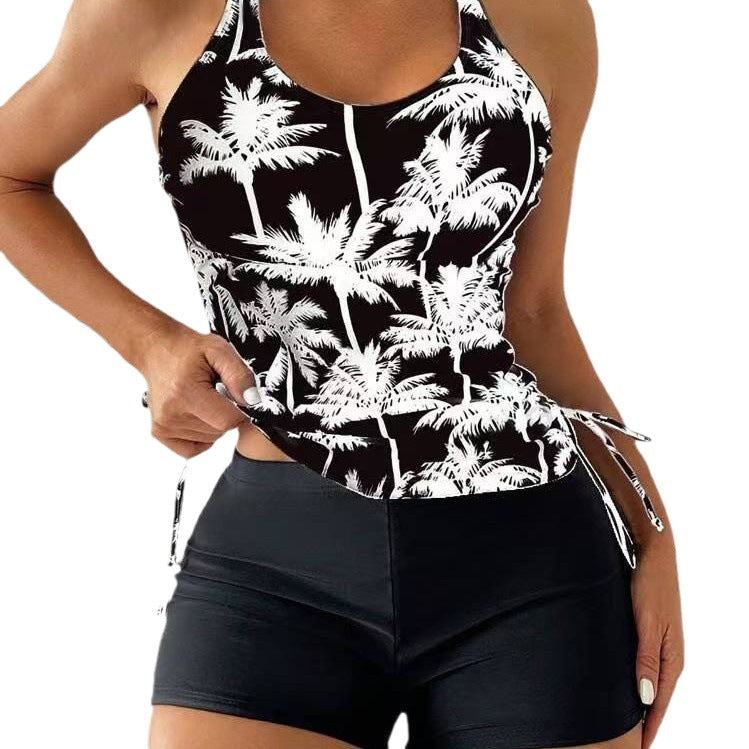Femme Athletic Tankini svømmesæt med justerbare sidesnore Stilla