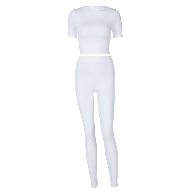 Dame Sporty Sæt med tætsiddende overdel og lange leggings Stilla